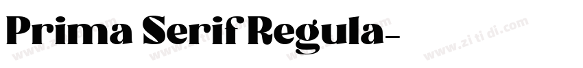 Prima Serif Regula字体转换